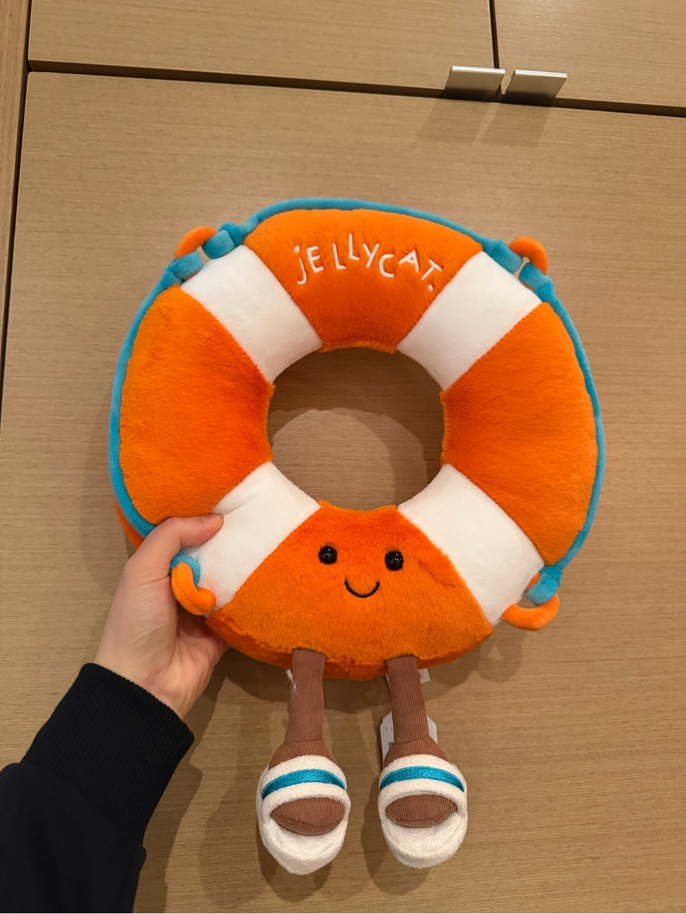 Jellycat Orange, White & Blue Plush Lifebuoy Doll